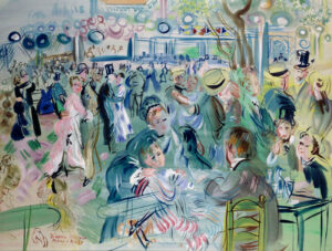Le Moulin de la Galette d'après Renoir par Raoul Dufy