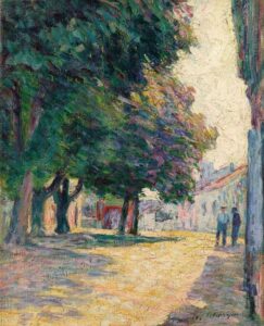 Vence, La place ensoleillée par Henri Lebasque