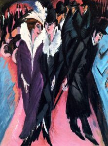 La Rue par Ernst Ludwig Kirchner
