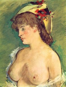 La blonde aux seins nus par Édouard Manet