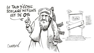 5 ans de Talibans, dessin de Chappatte
