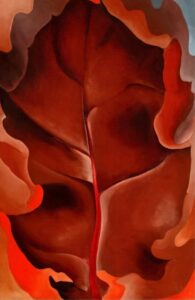 Feuille d'automne II par Georgia O'Keeffe