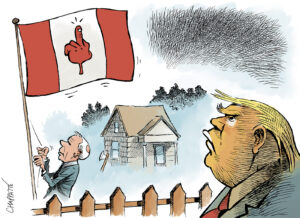 La réponse du Canada, dessin de CHAPPATTE