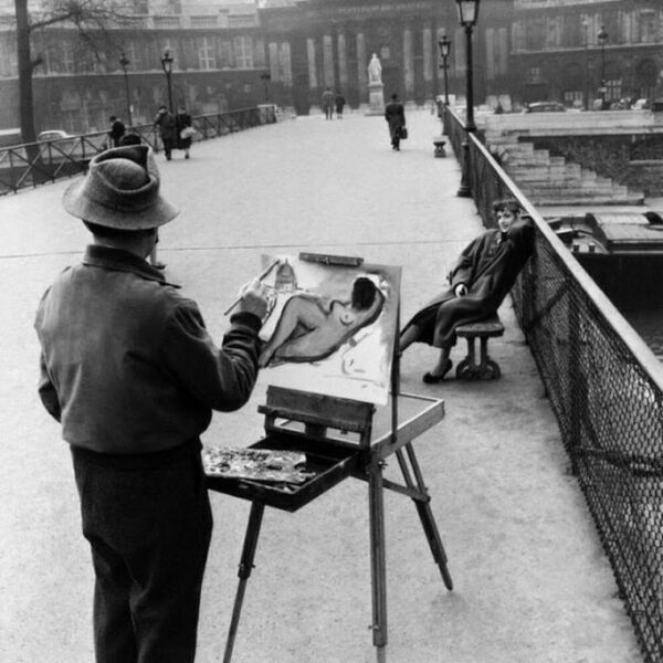 Le peintre du Pont des Arts (1953) - Robert Doisneau