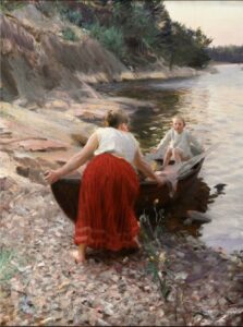 La robe rouge par Anders Zorn