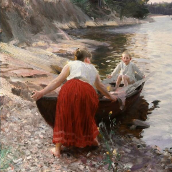 La robe rouge par Anders Zorn