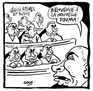 Élections en Russie, dessin de Coco