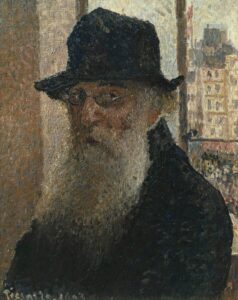 Autoportrait avec un chapeau de Camille Pissarro