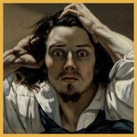Le désespéré de Gustave Courbet (détail)